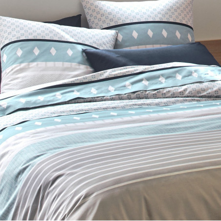 ASAGE Ombre Parure de drap 100% coton - Linge Mat