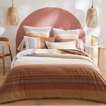 NIAGARA Châtaigne Parure de lit - Tradilinge