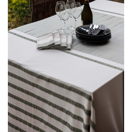 AKSEL Nappe 60% coton - 40% polyester fil teint - Vent du sud