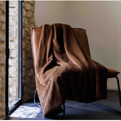 WOODLAND Plaid effet velours - 600 gr/m2- Vent du Sud