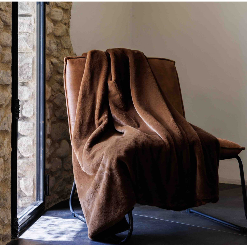 WOODLAND Plaid effet velours - 600 gr/m2- Vent du Sud