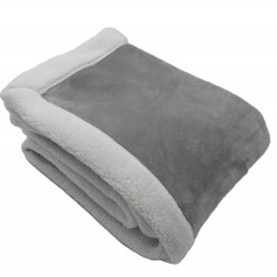 WEEK-END Plaid micro-fourrure double face - Toison d'Or - Linge Mat