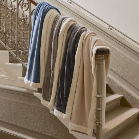 WEEK-END Plaid microfourrure double face - Toison d'Or