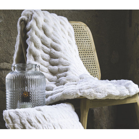 ZIBELINE Neige Plaid effet fourrure - 600 gr/m2- Vent du Sud