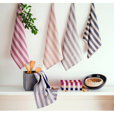 PAT - torchons et carrés éponges assortis en 100% coton de Lasa