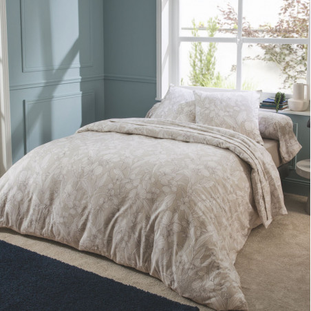 ORCHIDÉE Parure de couette Flanelle 100 % coton - Tradilinge