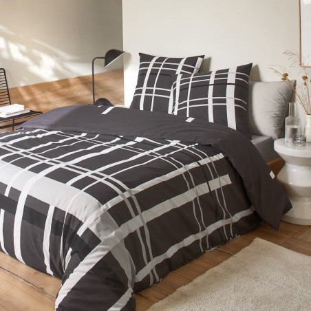 CROISER Parure de couette 100% coton 51 fils - Linge Mat