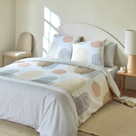 SIMO Perle Parure de couette 100% coton 51 fils - Linge Mat