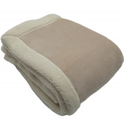 WEEK-END Plaid micro-fourrure double face - Toison d'Or - Linge Mat