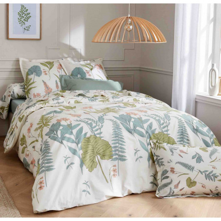 Féerie Sauge Parure de lit Percale de coton - Tradilinge
