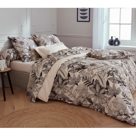 Alba Noir Parure de lit Percale de coton - Tradilinge