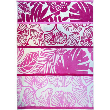 CABO Maxi drap de plage XXL 140x190 cm Jacquard velours de LingeMat