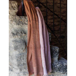 Thétys serviette invitée 30x50 cm Jacquard 550gr/m2 en 100% coton de Vent du sud