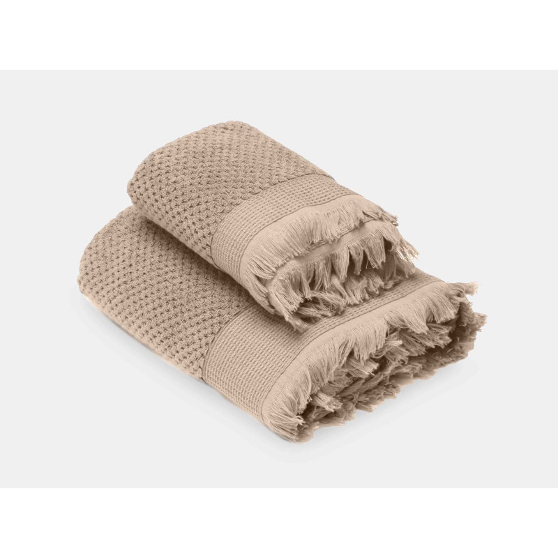 Thétys serviette 50x90 Jacquard 550 gr/m2 100% coton - Vent du sud