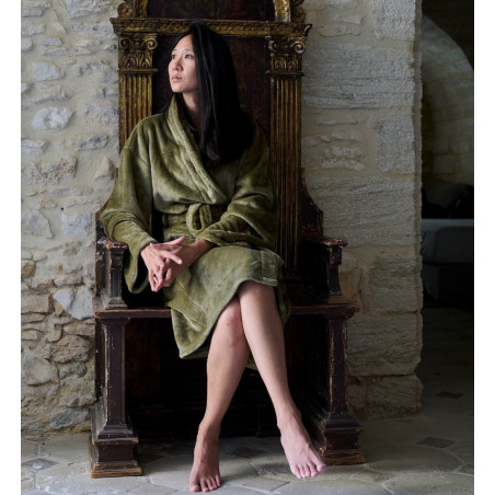 DORIS Peignoir d'intérieur micro-velours - Vent du Sud
