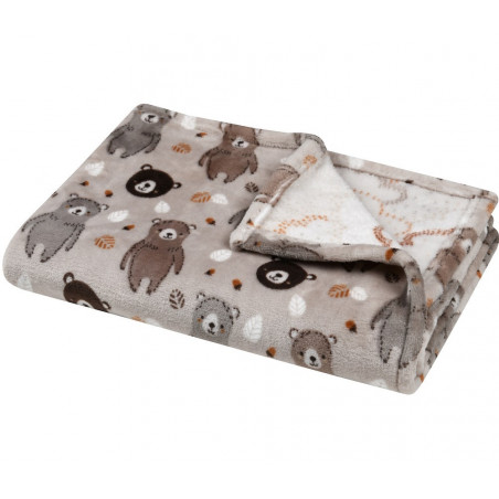 GABIN Plaid imprimé microfibre - Stof