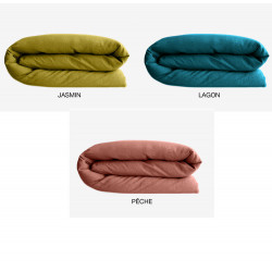 PALACE Linge Uni 100 % coton lavé - Vent du Sud - Linge Mat