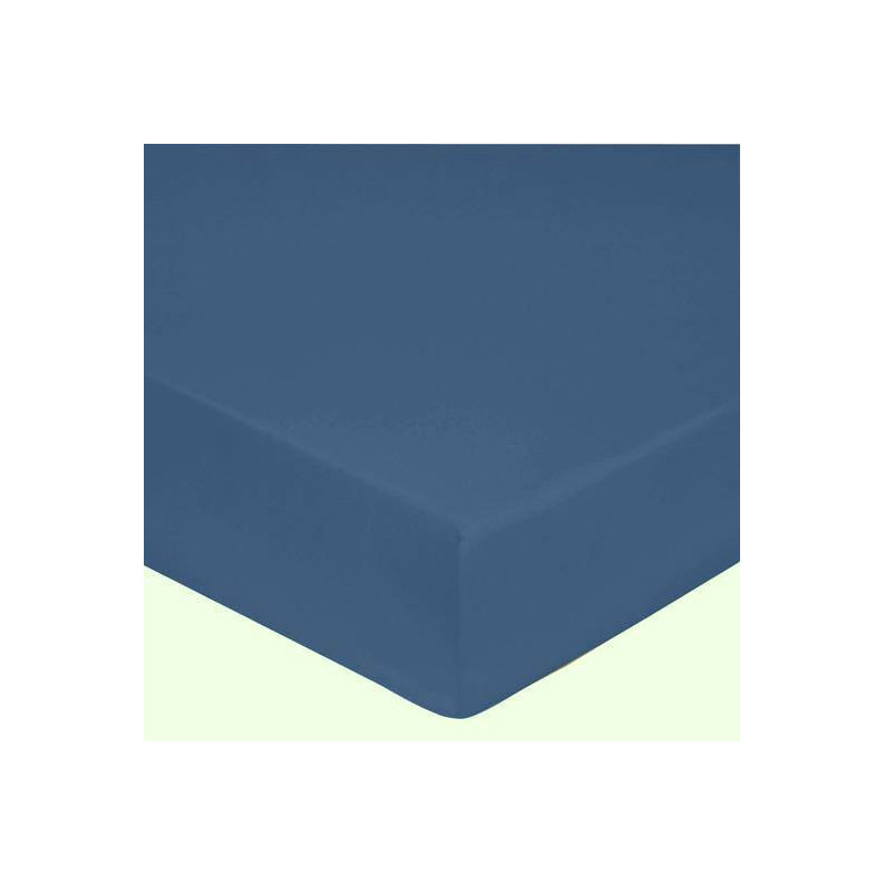 AGON Drap housse uni en 100% coton - Linge Mat