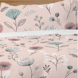 OLIA Rose Parure de couette en coton 57 fils - Linge Mat