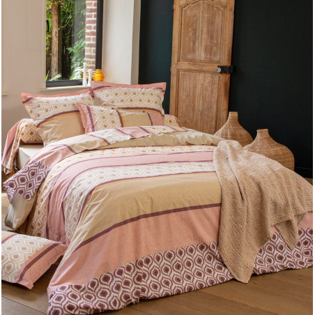 INOUK Rose Parure de lit - Tradilinge - Linge Mat