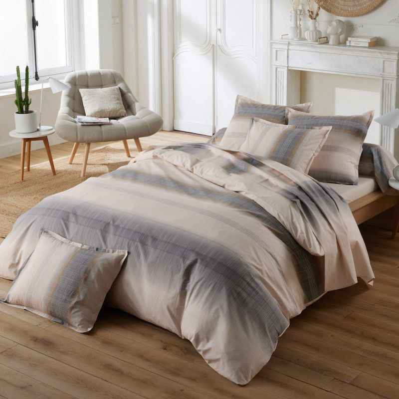 ESTEBAN Cuivre Parure de lit Percale de coton - Tradilinge