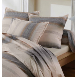 ESTEBAN Cuivre Drap plat Percale de coton - Tradilinge - Linge Mat