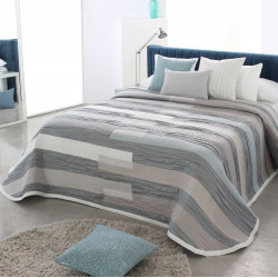 AILYN Bleu C.03 Couvre lit Jacquard de Reig Marti -  Linge MAT