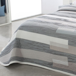 AILYN Bleu C.03 Couvre lit Jacquard de Reig Marti -  Linge MAT