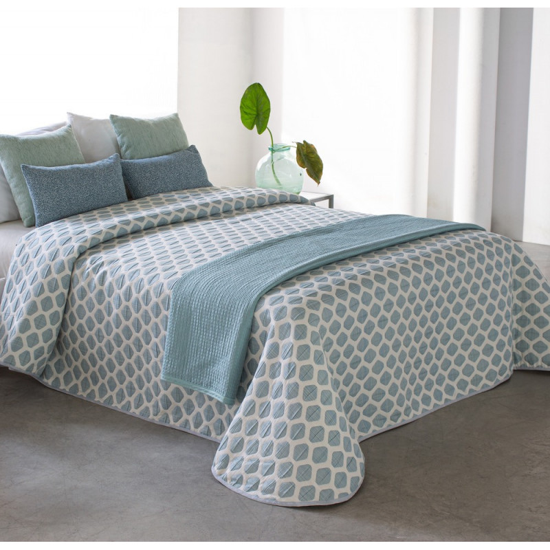 Collier Bleu C.03 Couvre lit Jacquard de Reig Marti