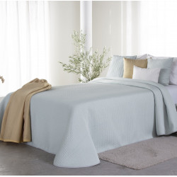 MALONE Bleu C.04 Couvre lit Jacquard de Reig Marti -  Linge MAT