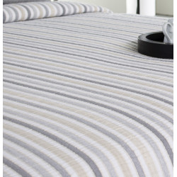 NEVIN Gris C.08  Couvre lit Jacquard de Reig Marti -  Linge MAT