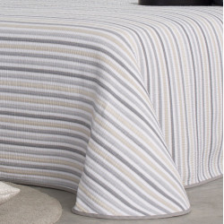 NEVIN Gris C.08  Couvre lit Jacquard de Reig Marti -  Linge MAT