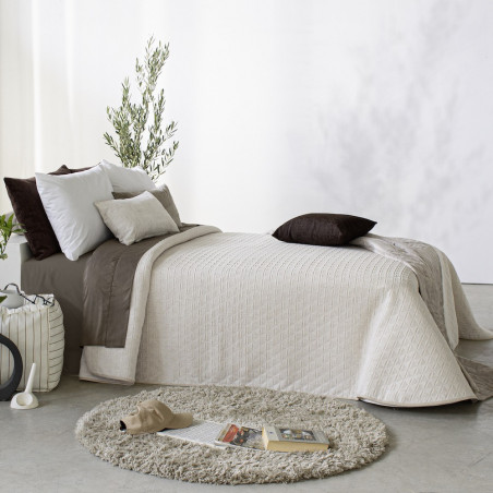 SHOOTER Ecru C.01 Couvre lit Jacquard de Reig Marti