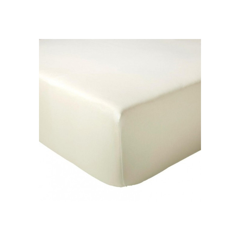 TIAGO Bleu Indigo Drap housse Satin de coton - Tradilinge - Linge Mat