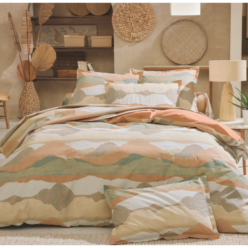 LAND Craie Parure de lit Percale de coton - Tradilinge
