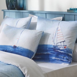 Régate Housse de couette Percale de coton - Tradilinge - Linge Mat