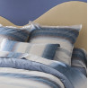 ESTEBAN bleu Parure de lit Percale de coton - Tradilinge - Linge Mat