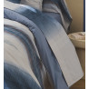ESTEBAN Bleu Housse de couette Percale de coton - Tradilinge - Linge Mat
