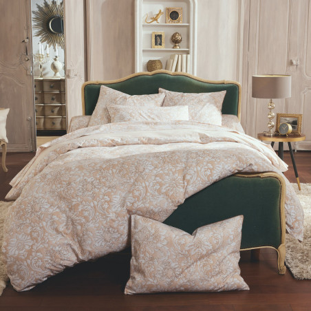 PALAZZO Beige Parure de lit Percale de coton - Tradilinge