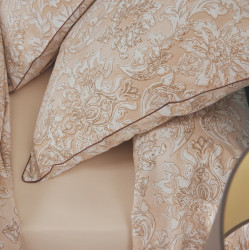 PALAZZO Beige Parure de lit Percale de coton - Tradilinge - Linge Mat