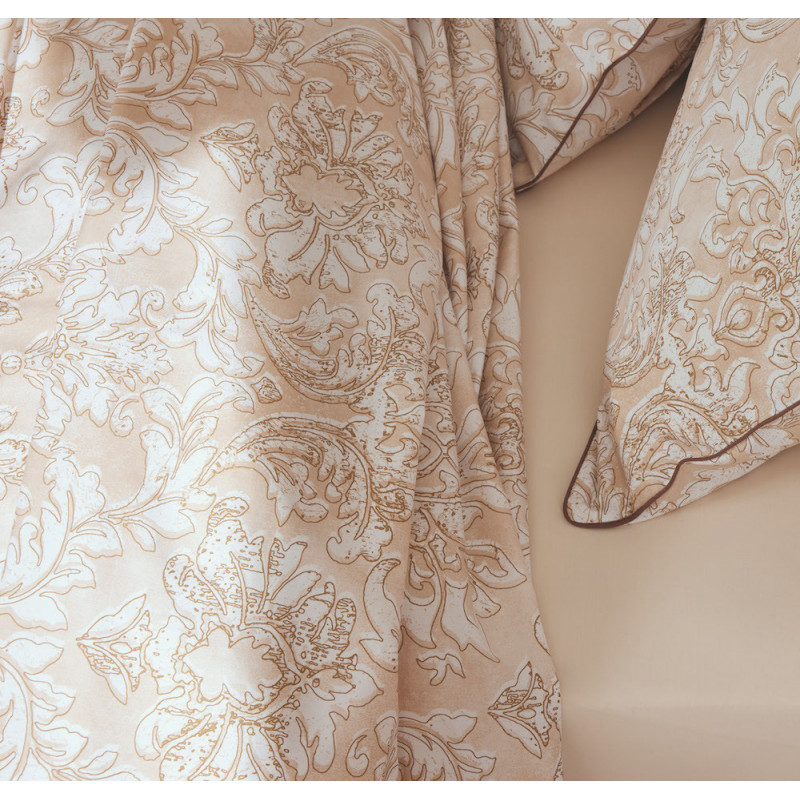 PALAZZO Beige Drap plat Percale de coton - Tradilinge