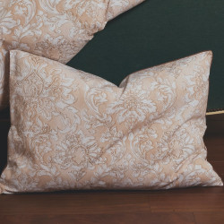 PALAZZO Beige Taie d'oreiller et de traversin Percale de coton - Tradilinge - Linge Mat