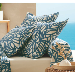 SÉRÉNA Bleu Parure de lit - Tradilinge - Linge Mat