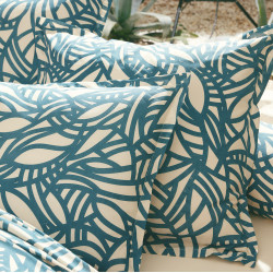 SÉRÉNA Bleu Parure de lit - Tradilinge - Linge Mat