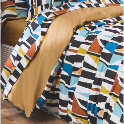 PIETRO Camel Parure de lit - Tradilinge - Linge Mat