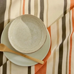 Zoé Sisal Nappe enduite imprimée fabrication Française  - Tradilinge - Linge Mat