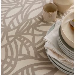 Eva Chanvre Nappe enduite imprimée fabrication Française  - Tradilinge - Linge Mat