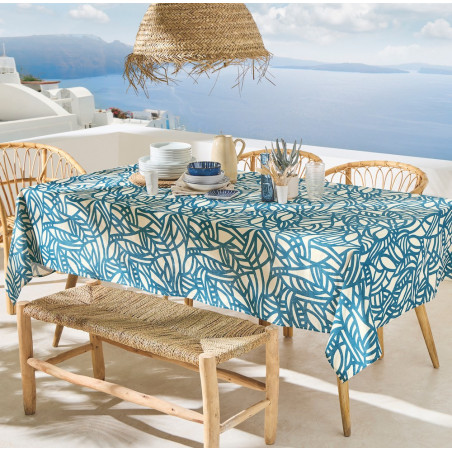 EVA Blue Nappe enduite imprimée - Tradilinge