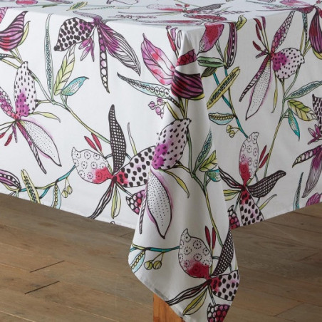 PARADIS Rose Nappe enduite imprimée - Tradilinge