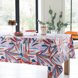 CHILI Salsa Nappe enduite imprimée fabrication Française  - Tradilinge - Linge Mat